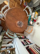 Stol z 5 krzeslami _ odrestaurowane technika shabby chic _ STAN IDEALNY