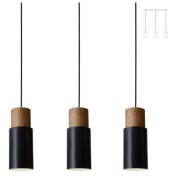 Potrójna lampa sufitowa Ouglres Matiere loft