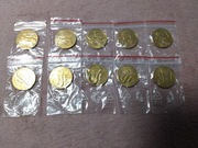 2zł Jaszczurka Zielona zestaw 10 monet menniczych