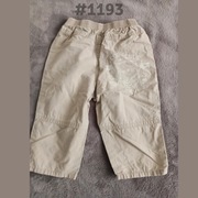 Spodnie chłopięce Cherokee 6-9 miesięcy 68-74cm z nadrukiem beżowe 