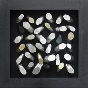 Obraz przestrzenny 80x80x6cm brązowa rama