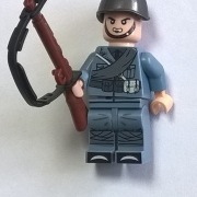 5 Figurek żołnierzy włoskichz broniami WW2 kompatybilne z Lego, Cobi