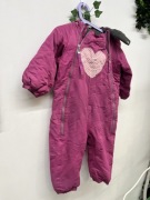 różowy kombinezon rozmiar 92 ciepły zimowy zimą