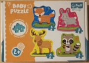 Puzzle zwierzątka, Baby Puzzle firmy Trefl 2+