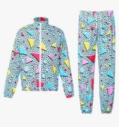 Strój disco z lat 80. dla mężczyzn i kobiet, zestaw 2-częściowy, roz M