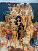 Ogromny zestaw lalek barbie Mattel ooak vintage stare 