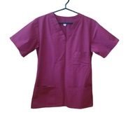 FARTUCH bluza CHIRURGICZNA bordo XS 34