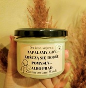 Świeca sojowa o zapachu: Świeżego prania na parapetówkę