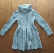 piękna  dzianinowa  sukienka -rozmiar 86/92cm