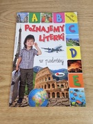 Poznajemy literki w podróży, książeczka dla dzieci z naklejkami nauka liter