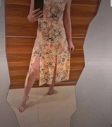 Sukienka lato plażowa długa rozcięcia S M