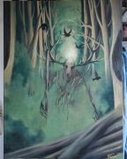 Leszy, obraz na płótnie lnianym, akryl