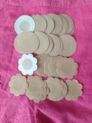 Naklejki na sutki nasutki piersi osłonki zaślepki nowe 40 szt. Beż beżowe