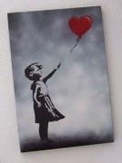 Banksy Dziewczynka z balonikiem Obraz ręcznie grawerowany/malowany...