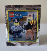 Lego City 952109 Oficer policji plus kajdanki plus pies saszetka klocki