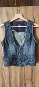 Kamizelka damska jeansowa 