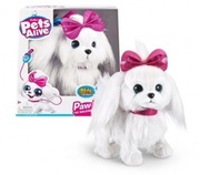Zuru Pets Alive Lil Paw Paw Interaktywny Chodzący Piesek Maltańczyk 9531