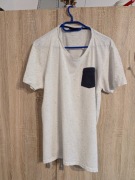 Męska biała koszulka w czarne kropki SMOG SMARTFIT rozmiar M