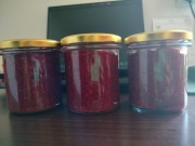 Dżem z malin z przy. zbiorów bez oprysków i nawozów, 350ml.