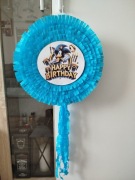 Piniata Sonic happy birthday niebieska 