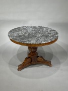 Stół Gerydon z marmurowym blatem w stylu Napoleon III Francja 