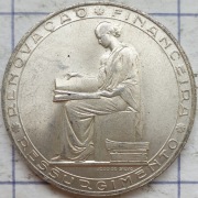 Portugalia 20 escudos 1953 21g Ag 800