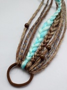 Dredy w gumce doczepy dredloki peruka warkoczyki zagęszczanie włosów treska