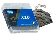 Łańcuch Rowerowy KMC X10 Silver 10-rz 116ogn + SPINKA