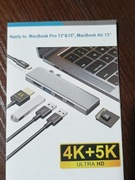 Adapter do MacBooka, hub USB C z Thunderbolt 3