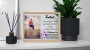 RAMKA ZE ZDJĘCIEM NA SZKLE DZIEŃ OJCA DLA TATY PERSONALIZOWANY PREZENT
