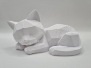 Figurka kota low poly druk 3D PETG-HF lub PLA Matte kolor do wyboru