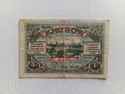 Notgeld - Knurów 1 Marka 1922 R. Przydzielenie Knurowa do Polski.