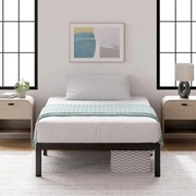 Łóżko 90x200cm skręcany czarny stelaż 