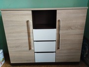 Komoda jasna drewniana używana