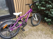 Szwajcarski rowerek rower 20 " cali 5-11 lat Cobra Racer fioletowy Woom 4