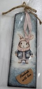 Zakładka do książki decoupage rękodzieło 
