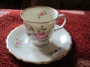 Rosenthal Bavaria IVORY mokka kwiaty secesja 1910r