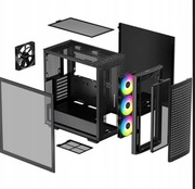 Obudowa komputerowa czarna MidiTower ATX mini-ITXDeepCool CK560 BKAAE4-G-1