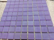 Mozaika szklana 25x25cm fiolet satyna