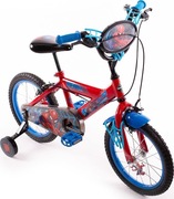 Rower dziecięcy Spider Man 16 cali dla chłopca niebieski Huffy od 5 lat