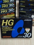 Pakiet 5x kaseta VHS-C Victor 30 HG Cobalt Magnetite / na sztuki to dzwonić