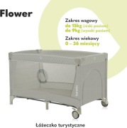 Lionelo Flower Łóżeczko Turystyczne Dla Niemowląt