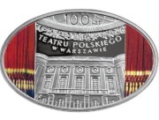 Srebrna moneta 10zł TEATR POLSKI  0,42 oz uncji Ag 999. Czytaj opis
