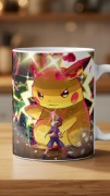 Pikachu Vmax Gigantomax prezent dla fana Pokemon kubek full art  dla dzieck