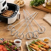 Zestaw 10 stalowych szpikulców do grillowania pieczenia kuchnia grill