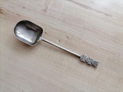 ŁYŻECZKA DO CUKRU SREBRO PRÓBA 800 HERB GDAŃSK ORNO WARSZAWA