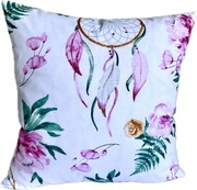 Poszewka Kwiat Róży i Łapacz snów 40 x 40 cm