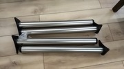 4 nogi ze stali nierdzewnej do stołu biurka Inox bdb komplet 72 cm