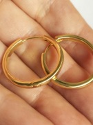 Miedziane pozłacane koła 2.5 cm średnica 