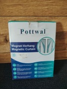 Nowa moskitiera magnetyczna Pottwal 70x210 na drzwi szara